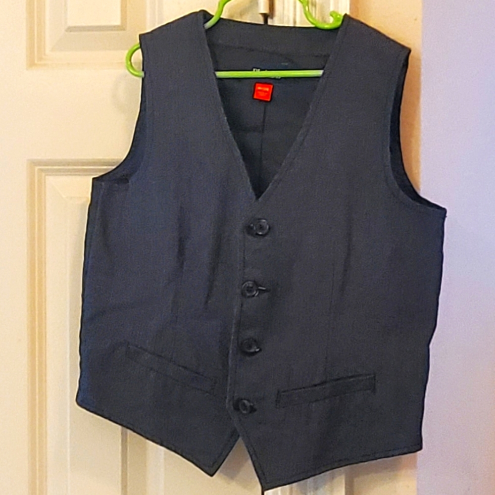 Boys Grey Dressy Vest Size 7/8